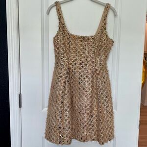 Anthropologie Maeve Tweed Sparkling Mini Dress